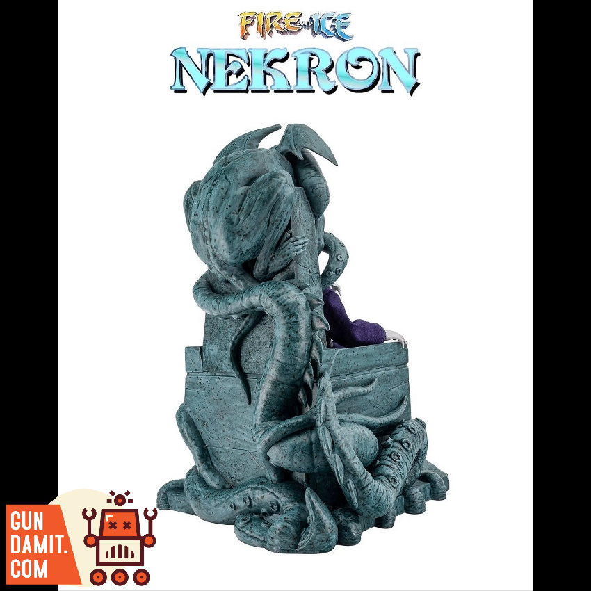 Frazetta Girls 1/12 Nekron with Throne Ver. Dark, intricately detailed Nekron figure with throne, tentacles, and purple accen Frazetta Girls 1/12 Nekron with Throne Ver. Dark, intricately detailed Nekron figure with throne, tentacles, and purple accen