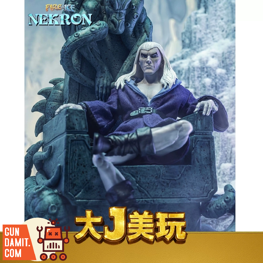 Frazetta Girls 1/12 Nekron with Throne Ver. Detailed figure of Nekron seated on ornate throne, Fire and Ice branding. Frazetta Girls 1/12 Nekron with Throne Ver. Detailed figure of Nekron seated on ornate throne, Fire and Ice branding.
