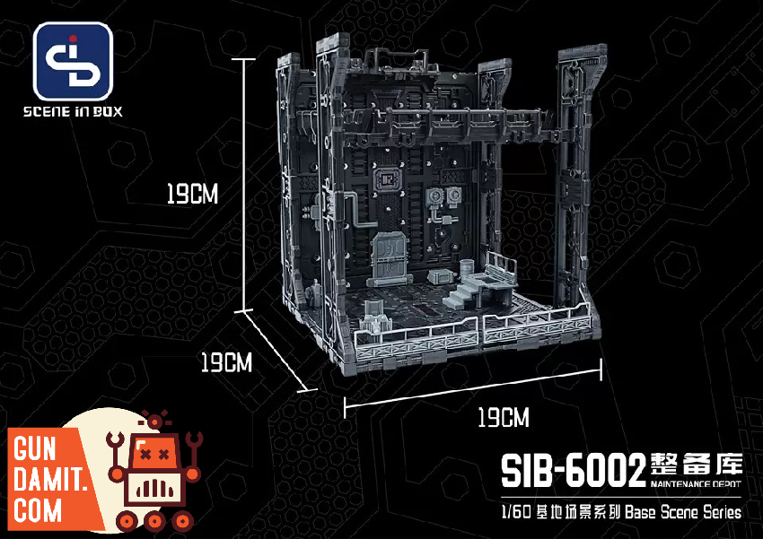 Scene In Box SIB-6002 Maintenance Depot diorama view 1 Scene In Box SIB-6002 Maintenance Depot diorama view 1