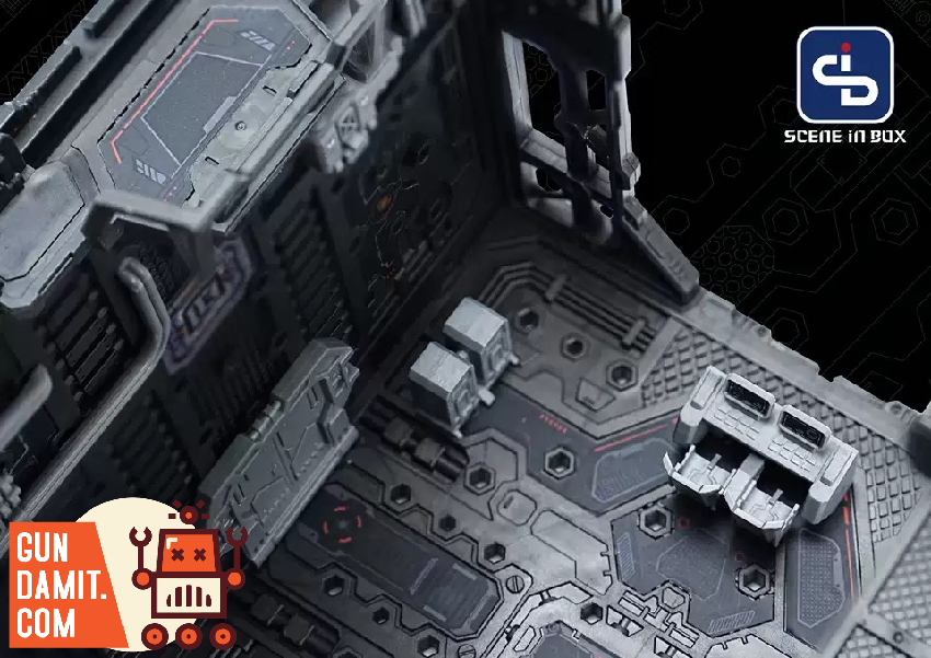 Scene In Box SIB-6003 Command Center diorama view 10 Scene In Box SIB-6003 Command Center diorama view 10