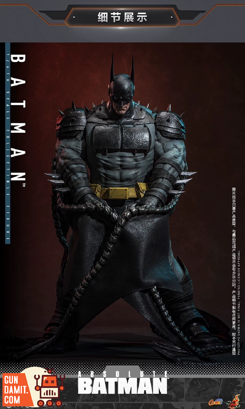 CMS030B Absolute Batman - back view Hot Toys Absolute Batman Special - back view