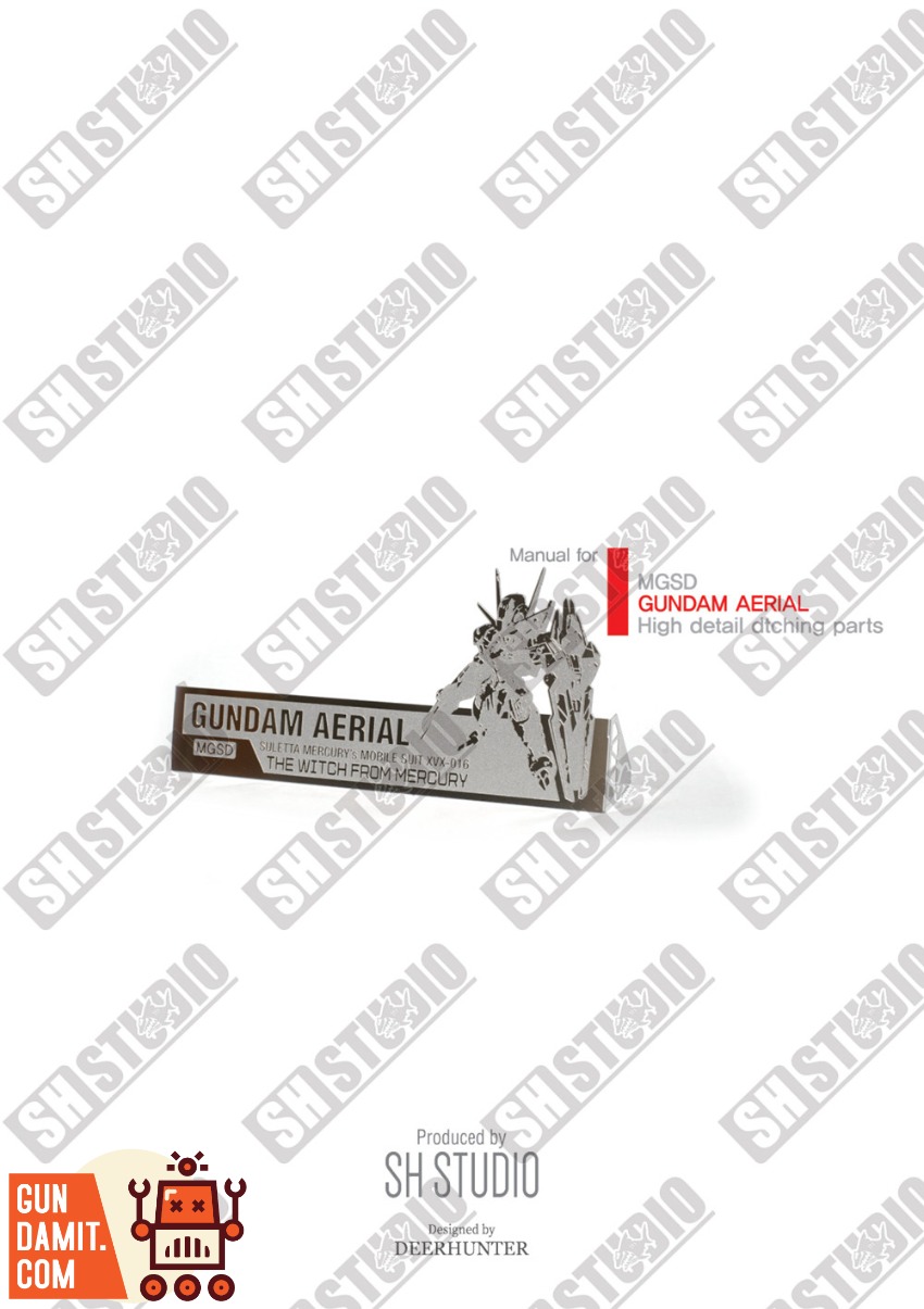 SH-XVX-016 Aerial Gundam Sheet - view 16 SH Studio Aerial Gundam Etching - view 16