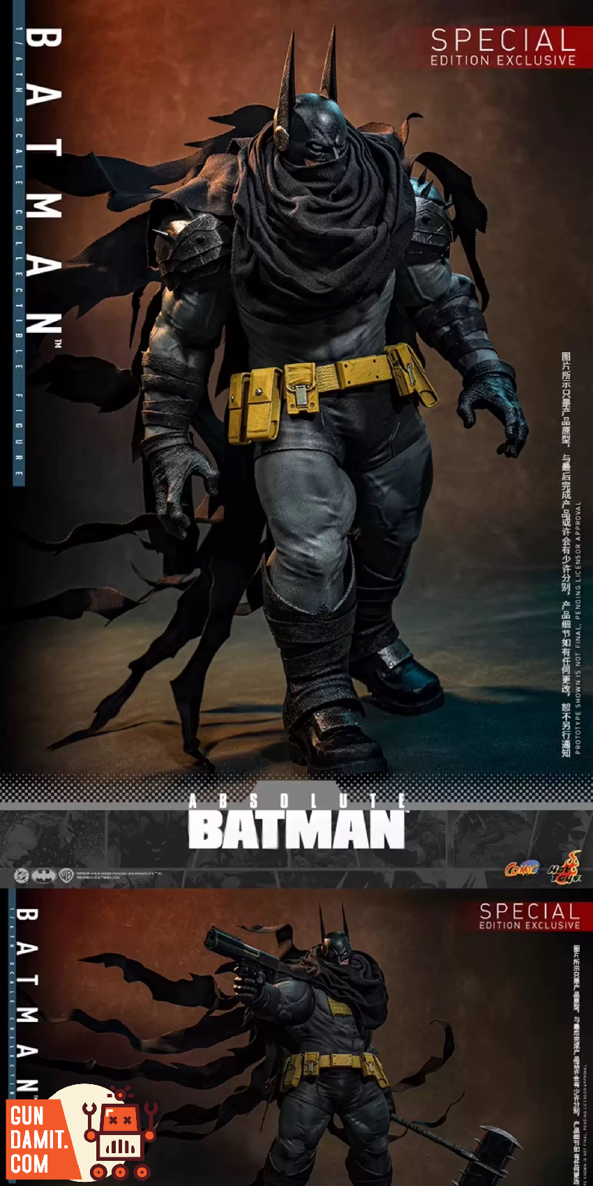 CMS030B Absolute Batman - view 13 Hot Toys Absolute Batman Special - view 13
