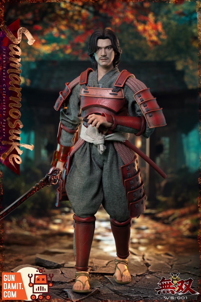 WSMX-WS001 Samanosuke - side view Wushuang Model Soul Warrior Samanosuke - side view