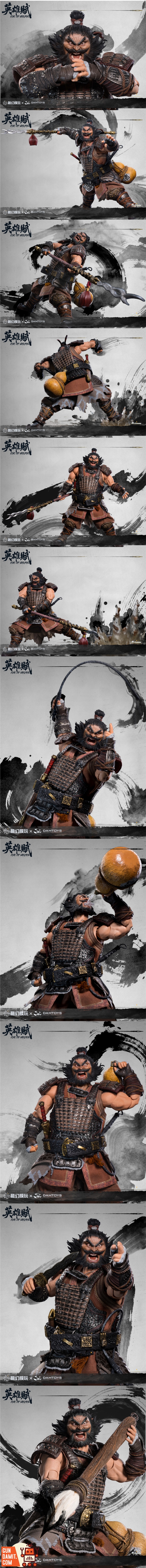 FTOH-02 Zhang Fei Deluxe - side view DAMTOYS Odes of Heroes Zhang Fei - side view