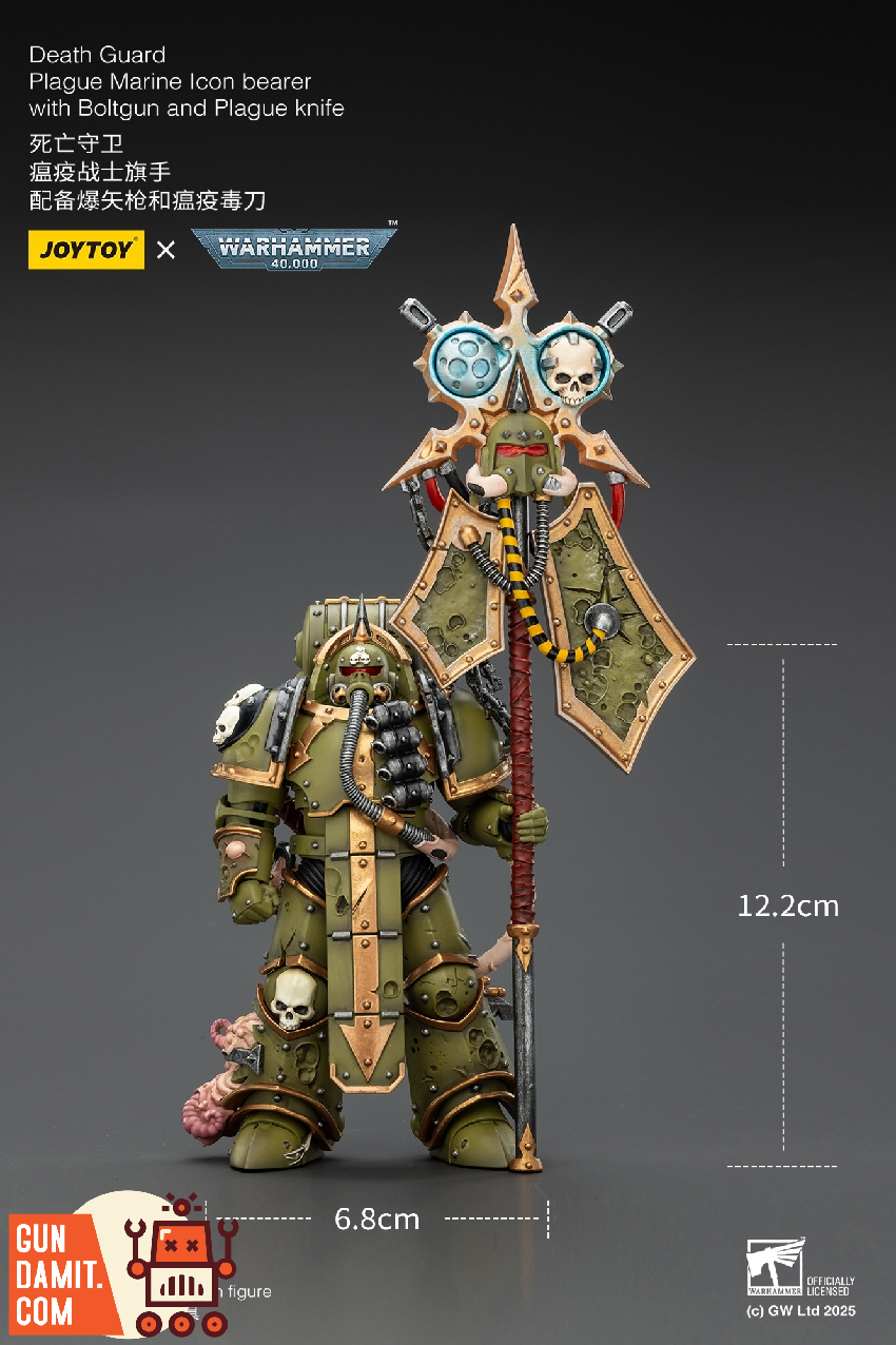 JT02915 Plague Marine Icon Bearer - view 21 JoyToy Death Guard Plague Marine - view 21