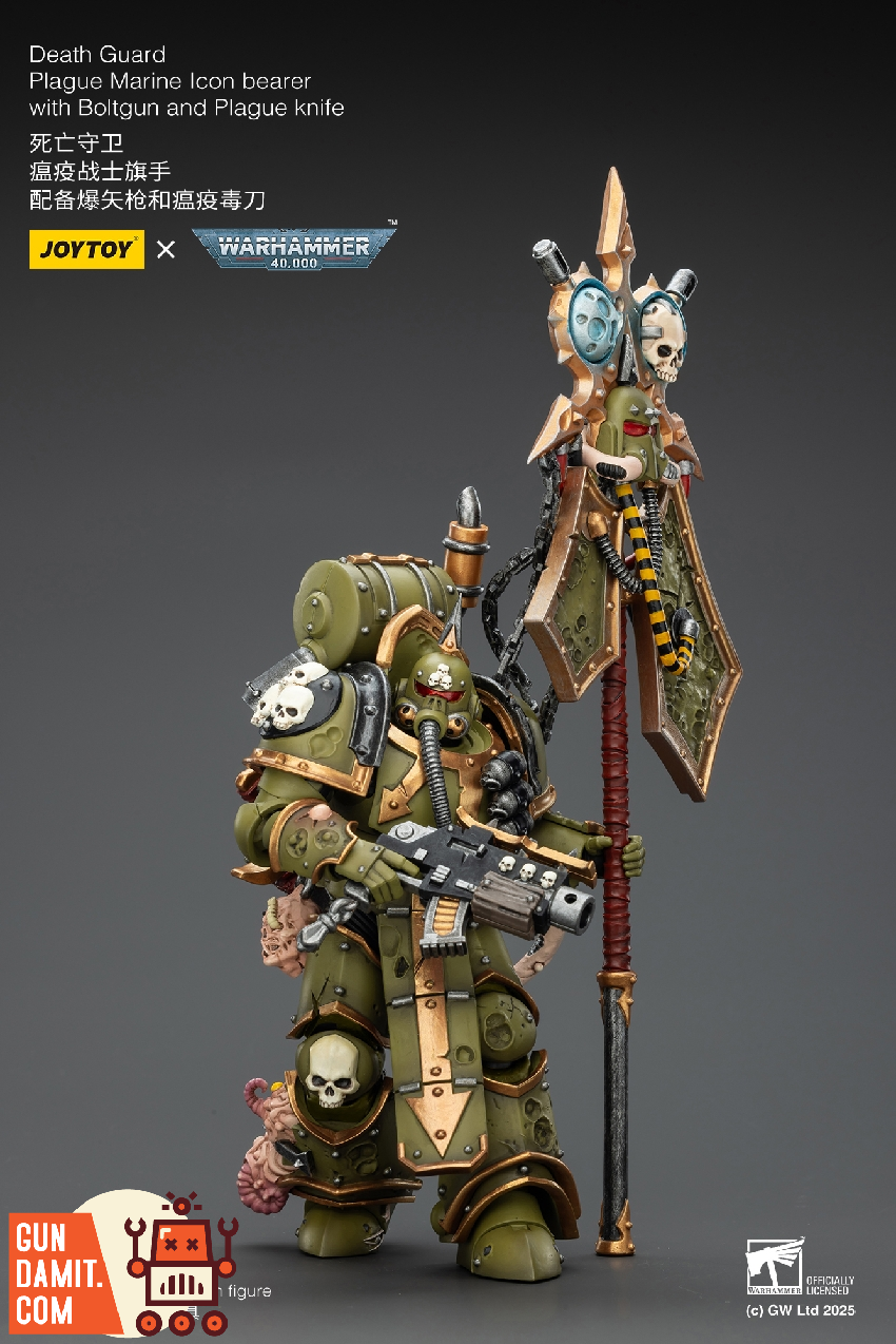 JT02915 Plague Marine Icon Bearer - view 17 JoyToy Death Guard Plague Marine - view 17