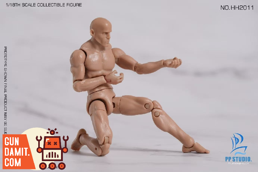 HH2011 Humanoid Male Body - front view PP STUDIO Male Body Wheat - front view
