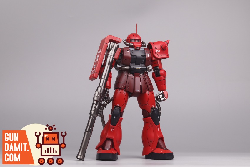 ACE-ZAKU-R Zaku Red Upgraded - close-up detail ACE Toys 1/72 Zaku Red - close-up detail