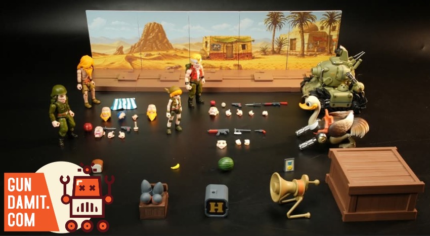 YoloPark AMK MINl Pro Series Metal Slug 3 Wave 1 Model Kit Detailed action figures and accessories from Metal Slug 3 displaye YoloPark AMK MINl Pro Series Metal Slug 3 Wave 1 Model Kit Detailed action figures and accessories from Metal Slug 3 displaye