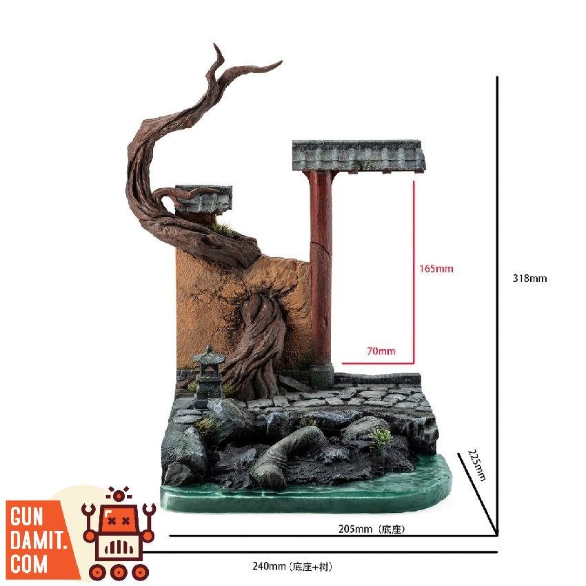 XINGLAN-GF001 Scene Base - side view Xinglan GF001 Ancient Temple Platform - side view