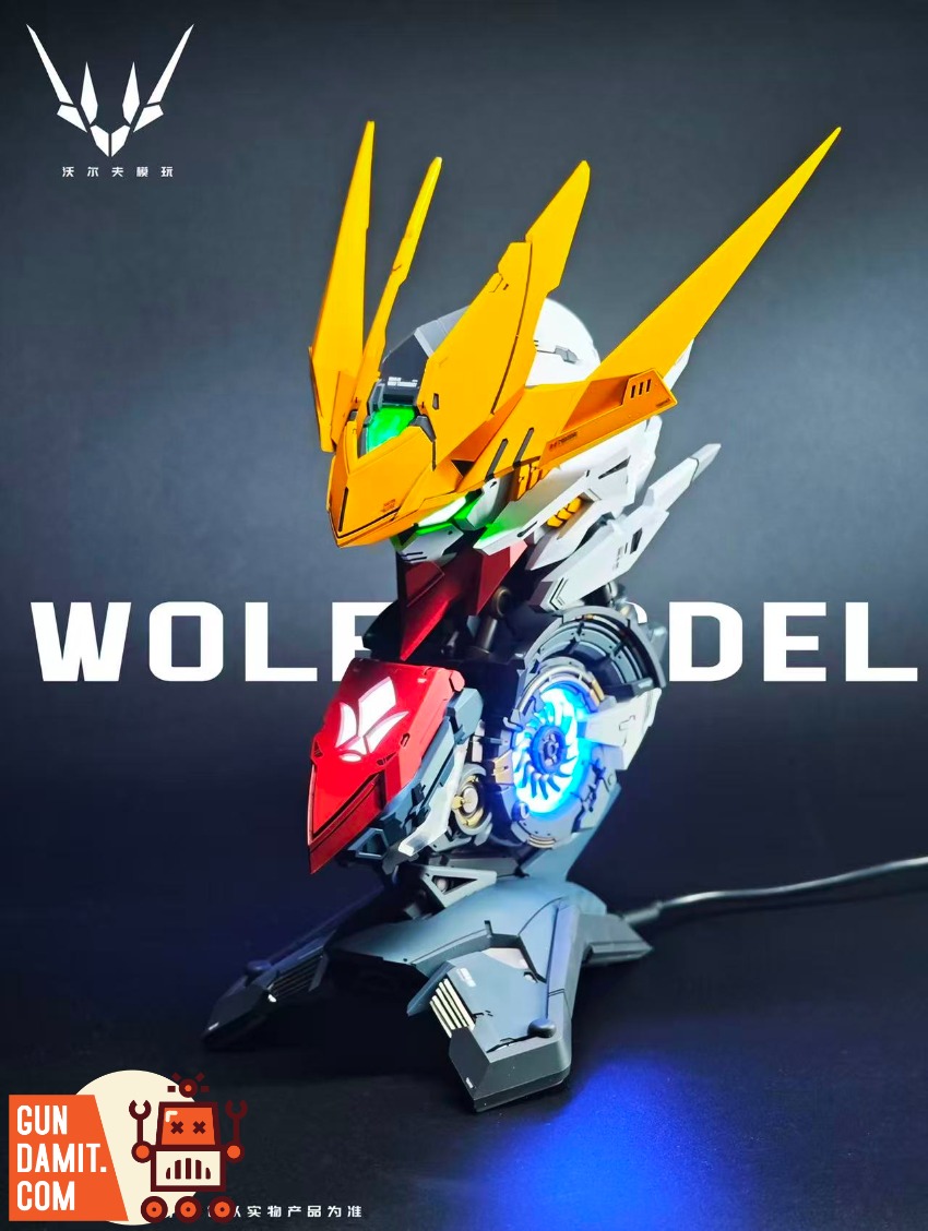 WT Wolf Alloy Bust - front view Wolf Technology Alloy Bust - front view