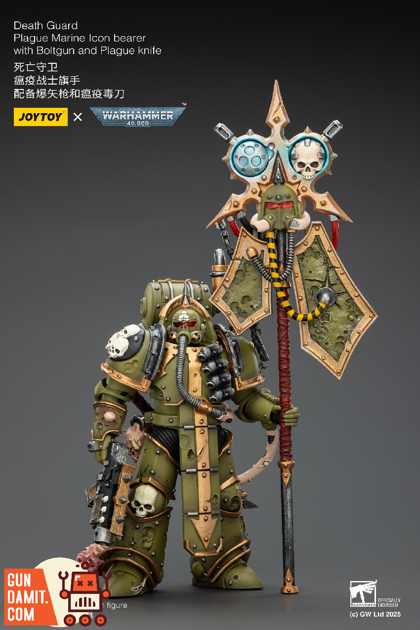 JT02915 Plague Marine Icon Bearer - view 14 JoyToy Death Guard Plague Marine - view 14