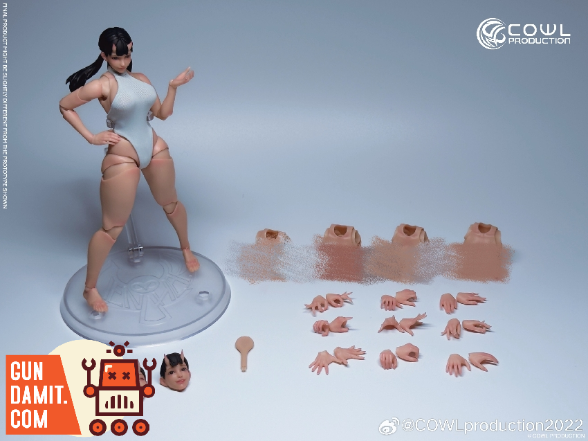 Cowl Production Ghostly Body full accessories and interchangeable parts layout Cowl Production Ghostly Body full accessories and interchangeable parts layout