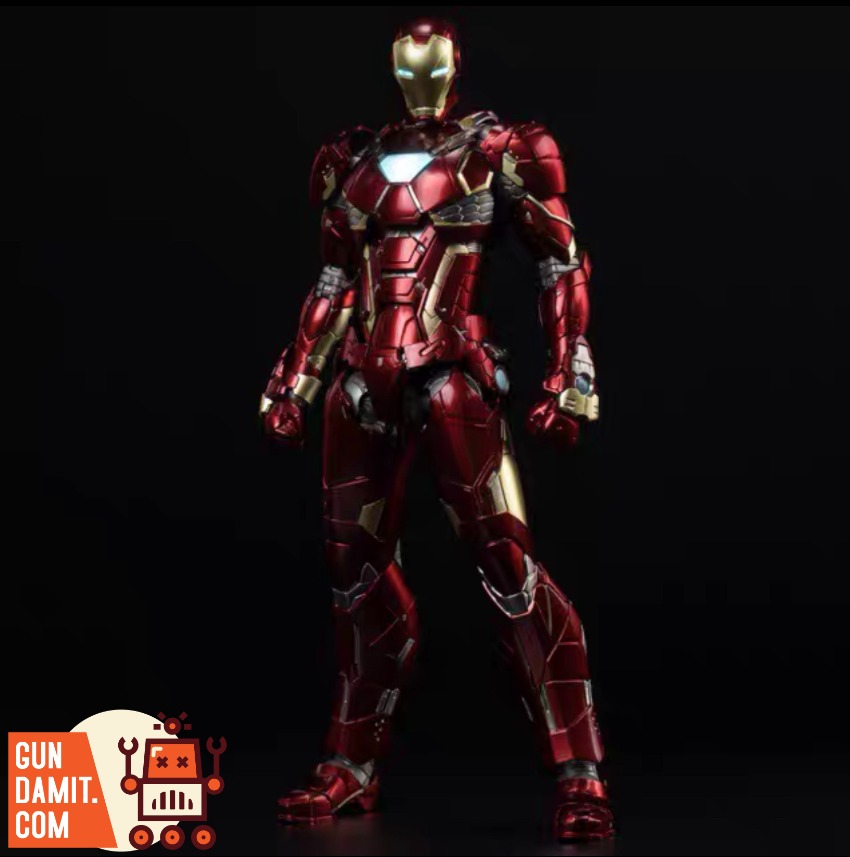 Sentinel Iron RE:EDIT Serial 09 Iron Man New Century Armor V A Sentinel Iron RE:EDIT figure of Iron Man in red and gold armor Sentinel Iron RE:EDIT Serial 09 Iron Man New Century Armor V A Sentinel Iron RE:EDIT figure of Iron Man in red and gold armor