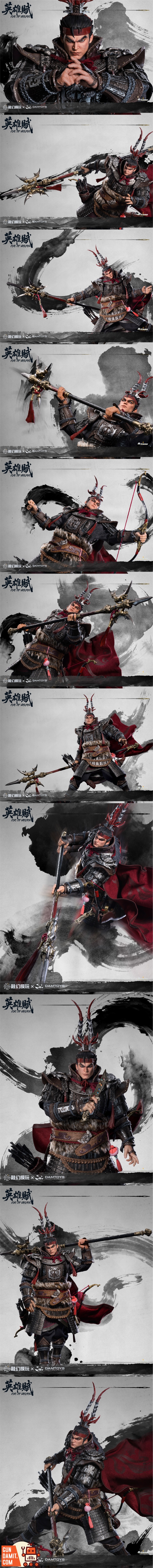 FTOH-01 Lu Bu Deluxe - side view DAMTOYS Odes of Heroes Lu Bu - side view