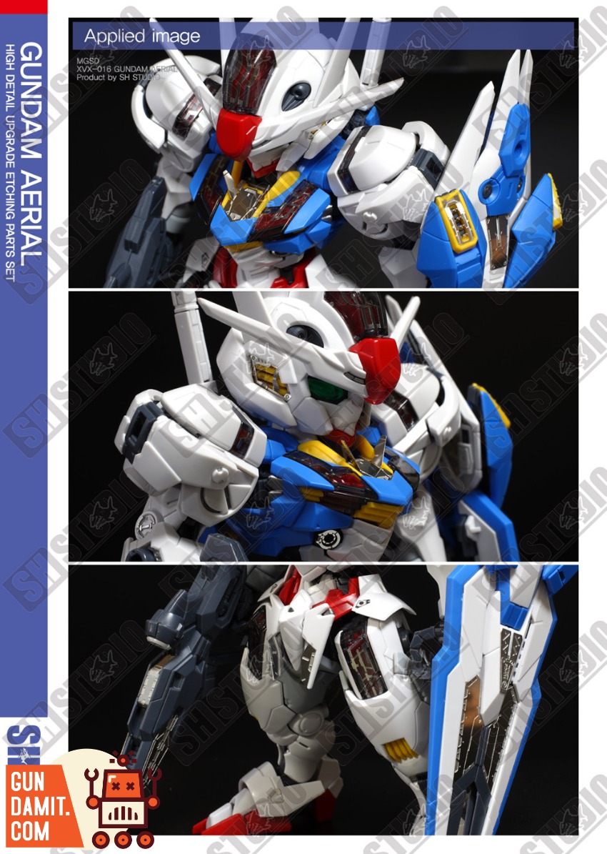 SH-XVX-016 Aerial Gundam Sheet - view 19 SH Studio Aerial Gundam Etching - view 19