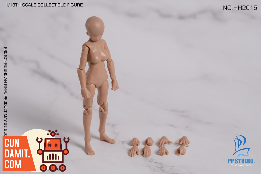 HH2015 Humanoid Female Body - side view PP STUDIO Female Body Wheat - side view