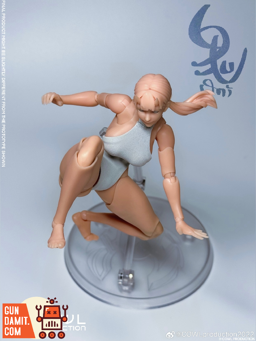 CP00 Ghostly Body Unpainted - front view Cowl Production Ghostly Body - front view