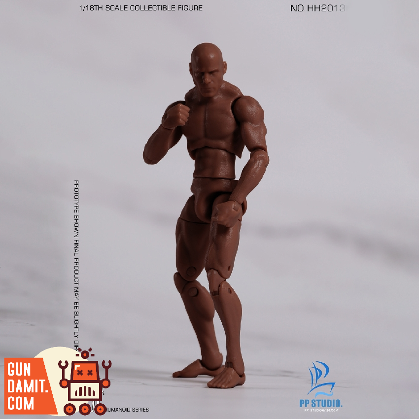 HH2013 Humanoid Male Body - back view PP STUDIO Male Body Black - back view