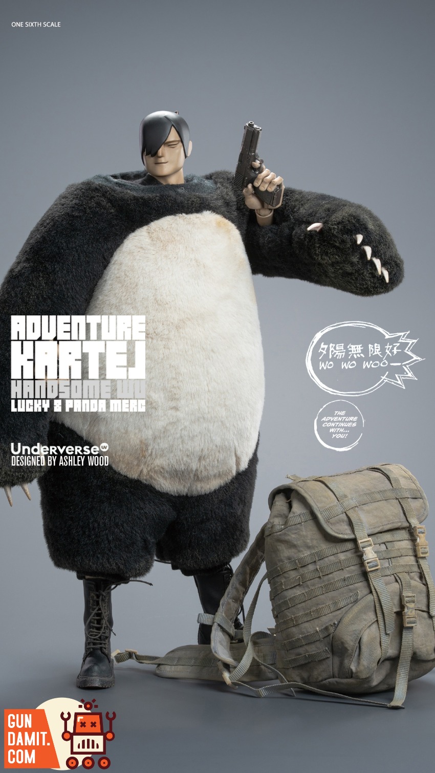 UV202514 Handsome Wu - side view Underverse Dirty Boi Panda - side view