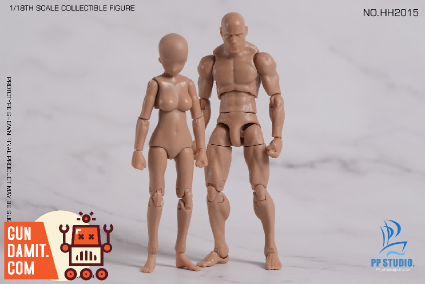 HH2015 Humanoid Female Body - front view PP STUDIO Female Body Wheat - front view