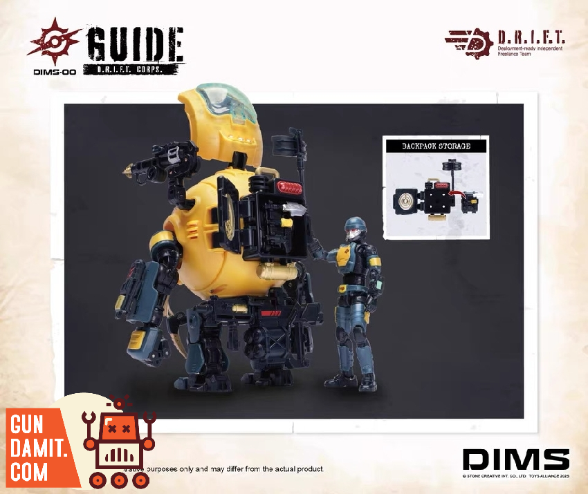 DIMS00 Drift Guide Mecha - close-up detail Toys Alliance Drift Guide - close-up detail