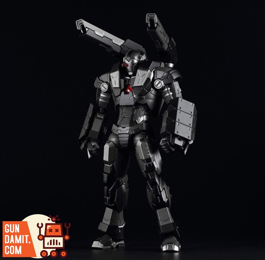 Sentinel Iron RE:EDIT Serial 10 Iron Man Modular Warmachinew A black, armored robot figure stands against a dark background. Sentinel Iron RE:EDIT Serial 10 Iron Man Modular Warmachinew A black, armored robot figure stands against a dark background.