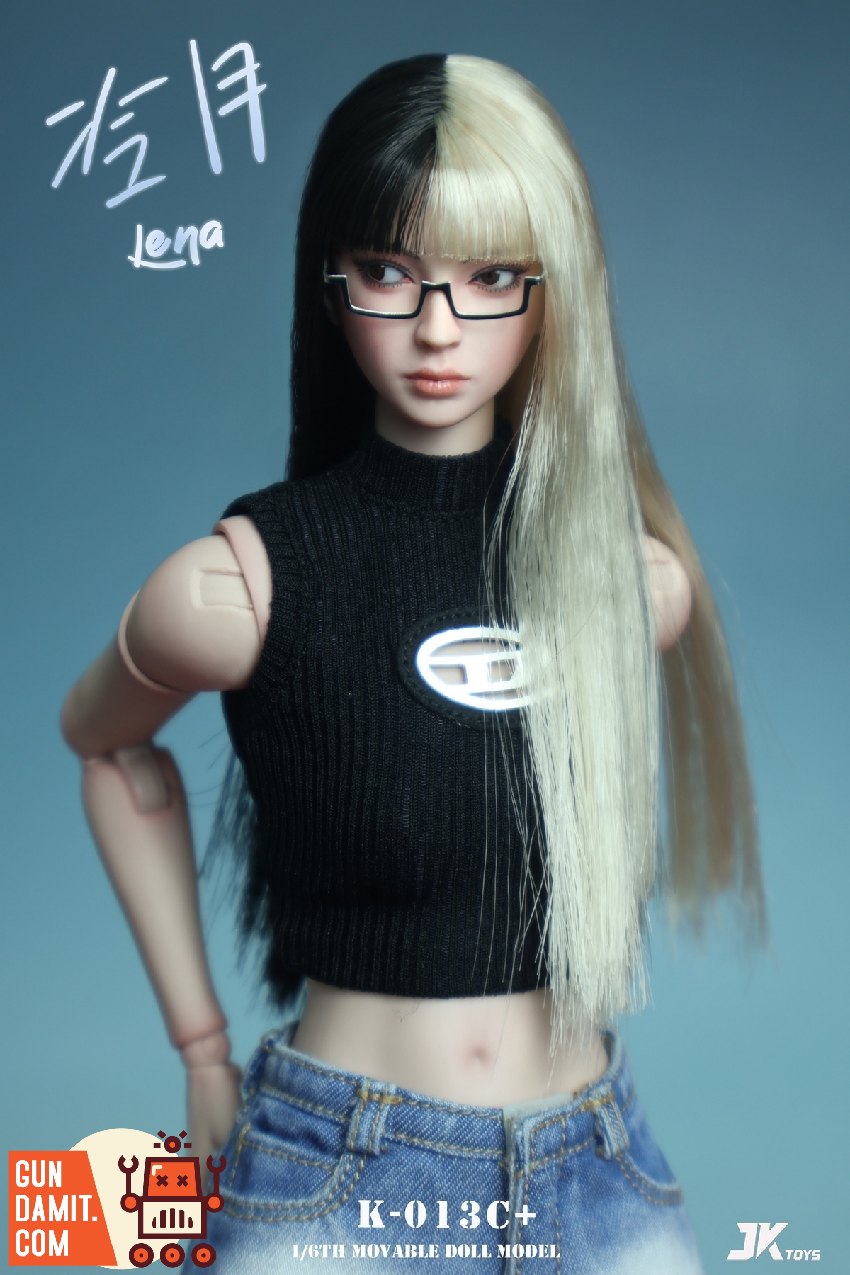 K-013C+ Female Head Sculpt - view 5 JK Toys Lena Head Sculpt - view 5