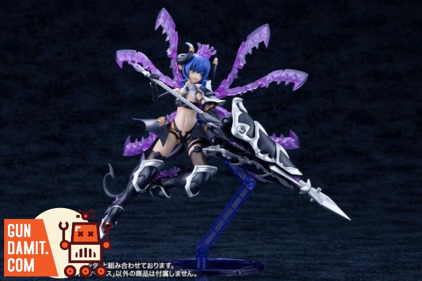 Kotobukiya AS010 Xeno Alma Arcanadia Fusion Beast Tide Orcot Purple-winged anime figure with spear, Kotobukiya model kit, Gun Kotobukiya AS010 Xeno Alma Arcanadia Fusion Beast Tide Orcot Purple-winged anime figure with spear, Kotobukiya model kit, Gun