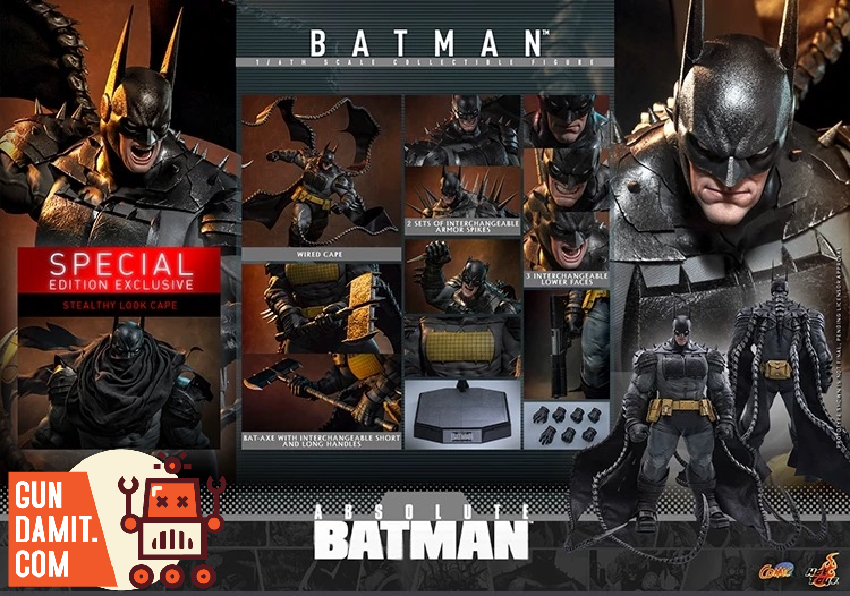 CMS030B Absolute Batman - side view Hot Toys Absolute Batman Special - side view