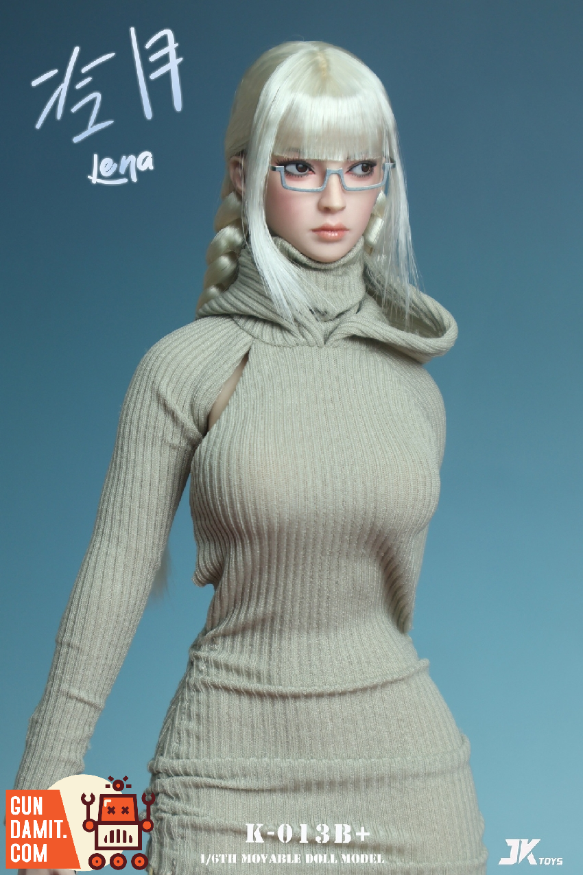 K-013B+ Female Head Sculpt - view 6 JK Toys Lena Head Sculpt - view 6