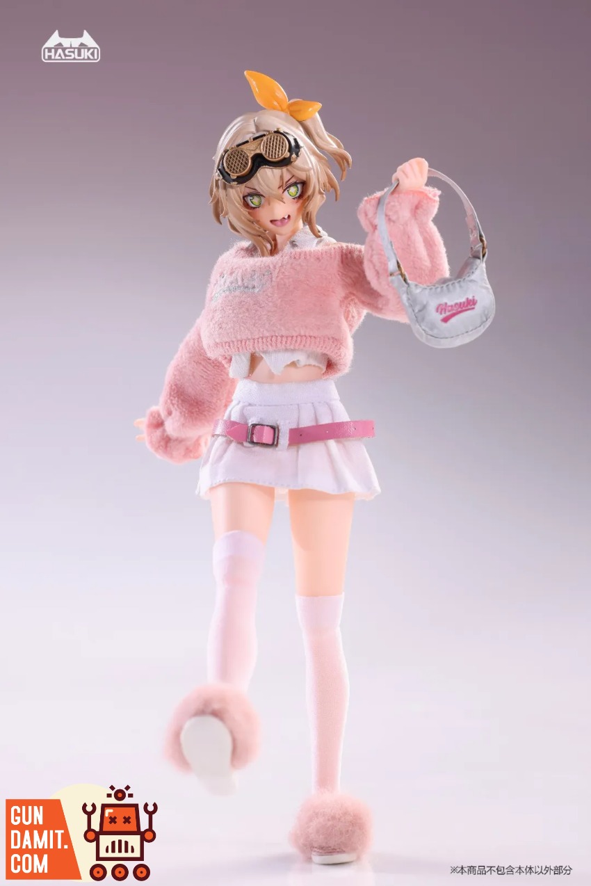 HASUKI-CS020 Pink Girl - close-up detail HASUKI CS020 Pink Outfit - close-up detail