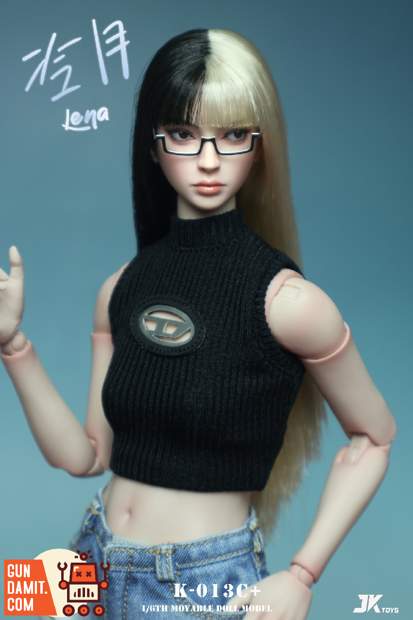 K-013C+ Female Head Sculpt - view 6 JK Toys Lena Head Sculpt - view 6