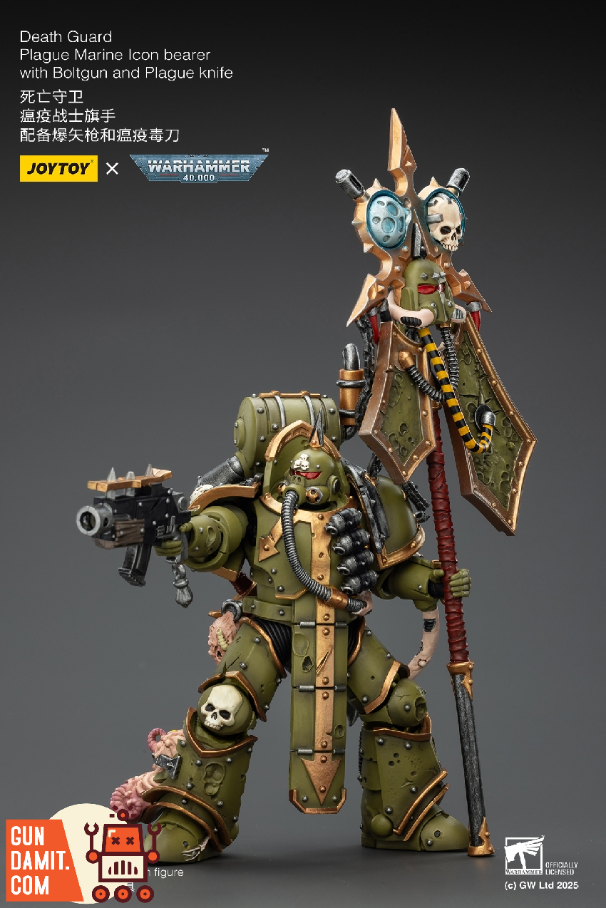JT02915 Plague Marine Icon Bearer - view 16 JoyToy Death Guard Plague Marine - view 16