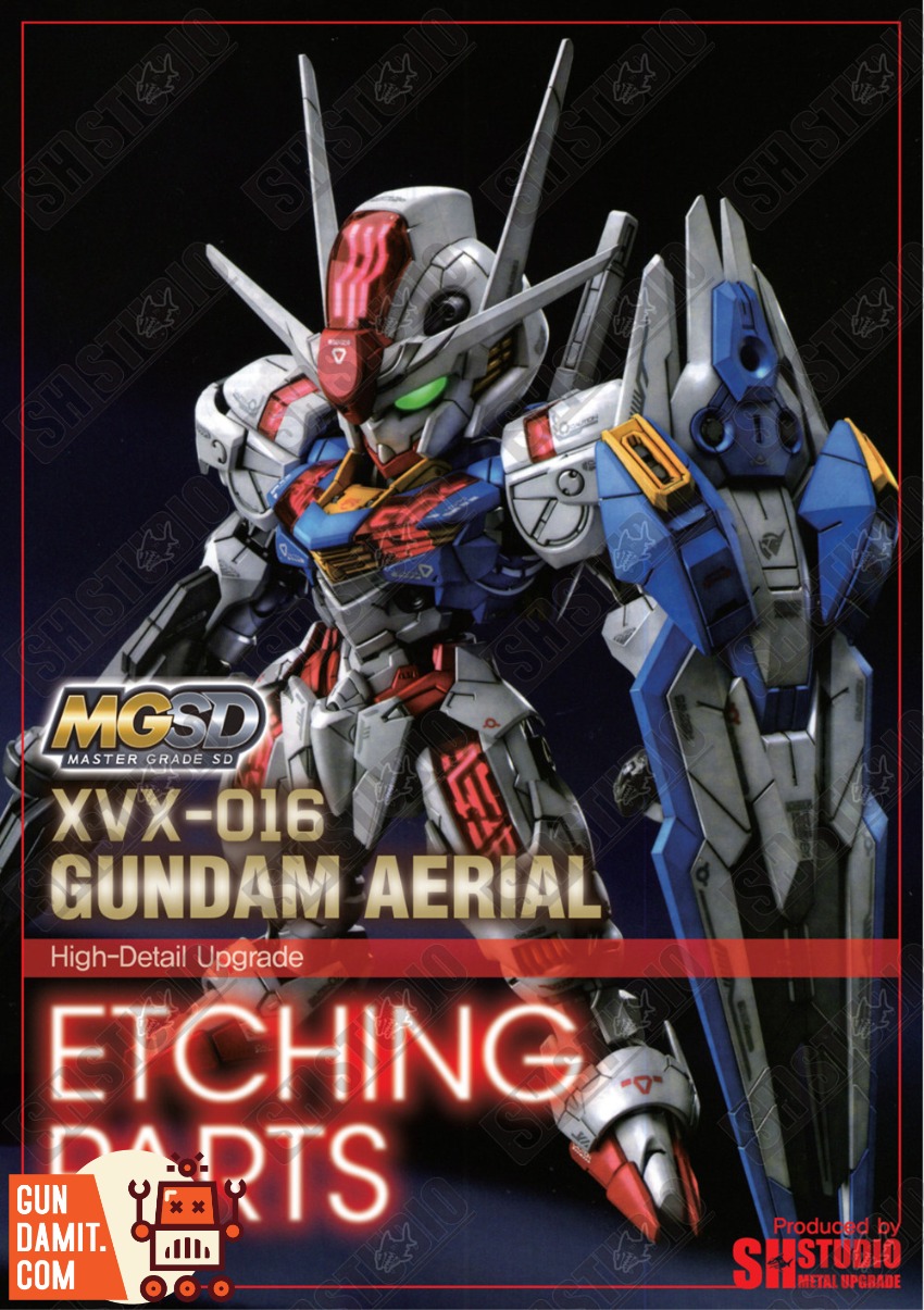 SH-XVX-016 Aerial Gundam Sheet - view 7 SH Studio Aerial Gundam Etching - view 7