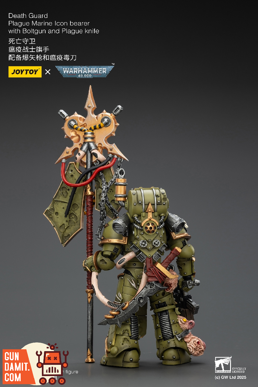 JT02915 Plague Marine Icon Bearer - view 15 JoyToy Death Guard Plague Marine - view 15