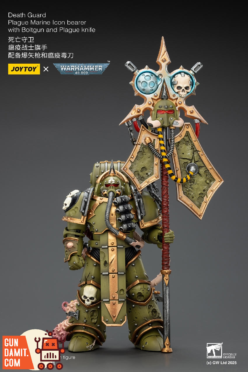 JT02915 Plague Marine Icon Bearer - view 12 JoyToy Death Guard Plague Marine - view 12