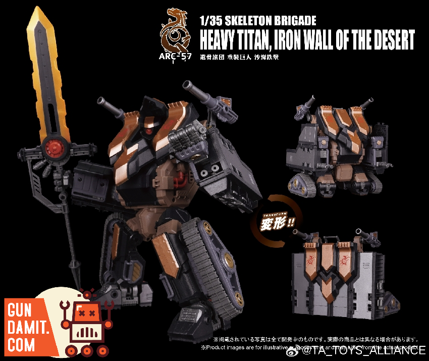 ARC-57 Skeleton Brigade - close-up detail Toys Alliance ARC-57 Heavy Titan - close-up detail