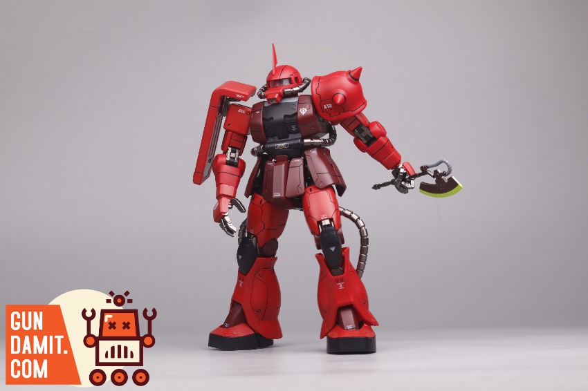 ACE-ZAKU-R Zaku Red Upgraded - back view ACE Toys 1/72 Zaku Red - back view