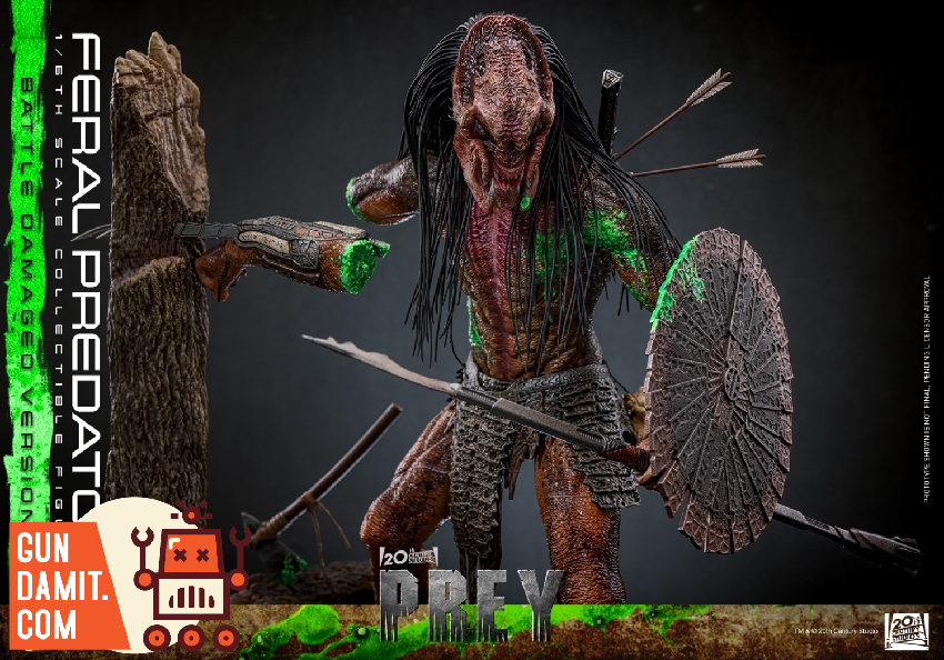 TMS173 Feral Predator Damaged - view 5 Hot Toys Feral Predator - view 5