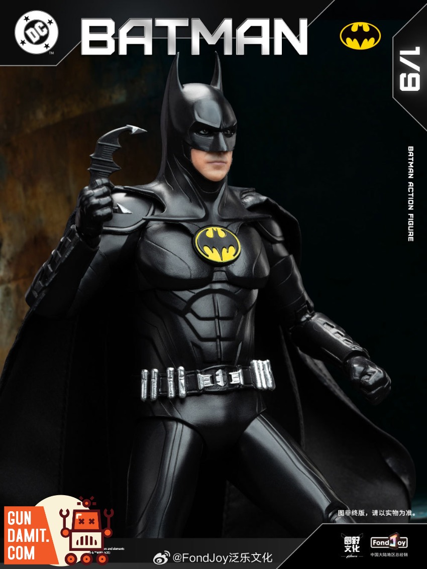 Fondjoy DC Batman Deluxe - close-up detail Fondjoy Keaton Batman - close-up detail