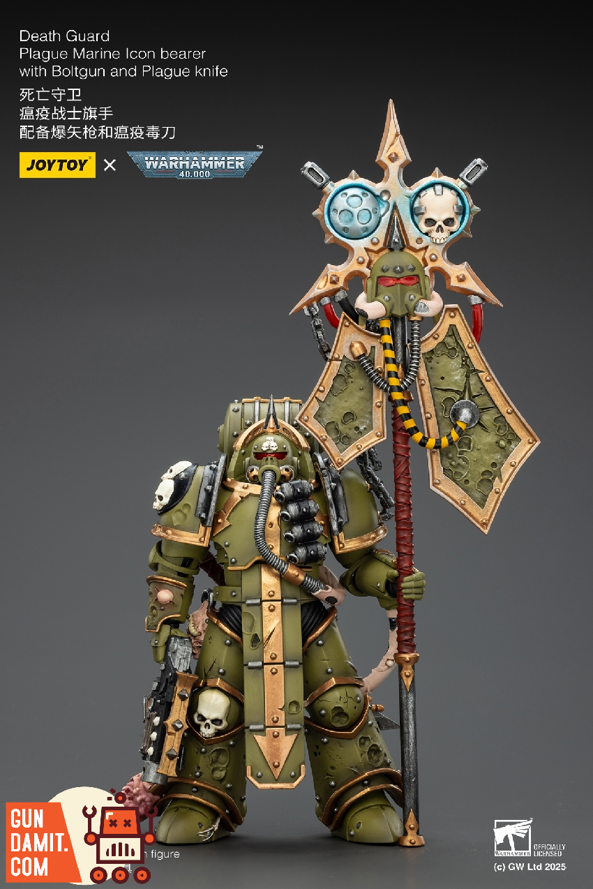 JT02915 Plague Marine Icon Bearer - view 13 JoyToy Death Guard Plague Marine - view 13