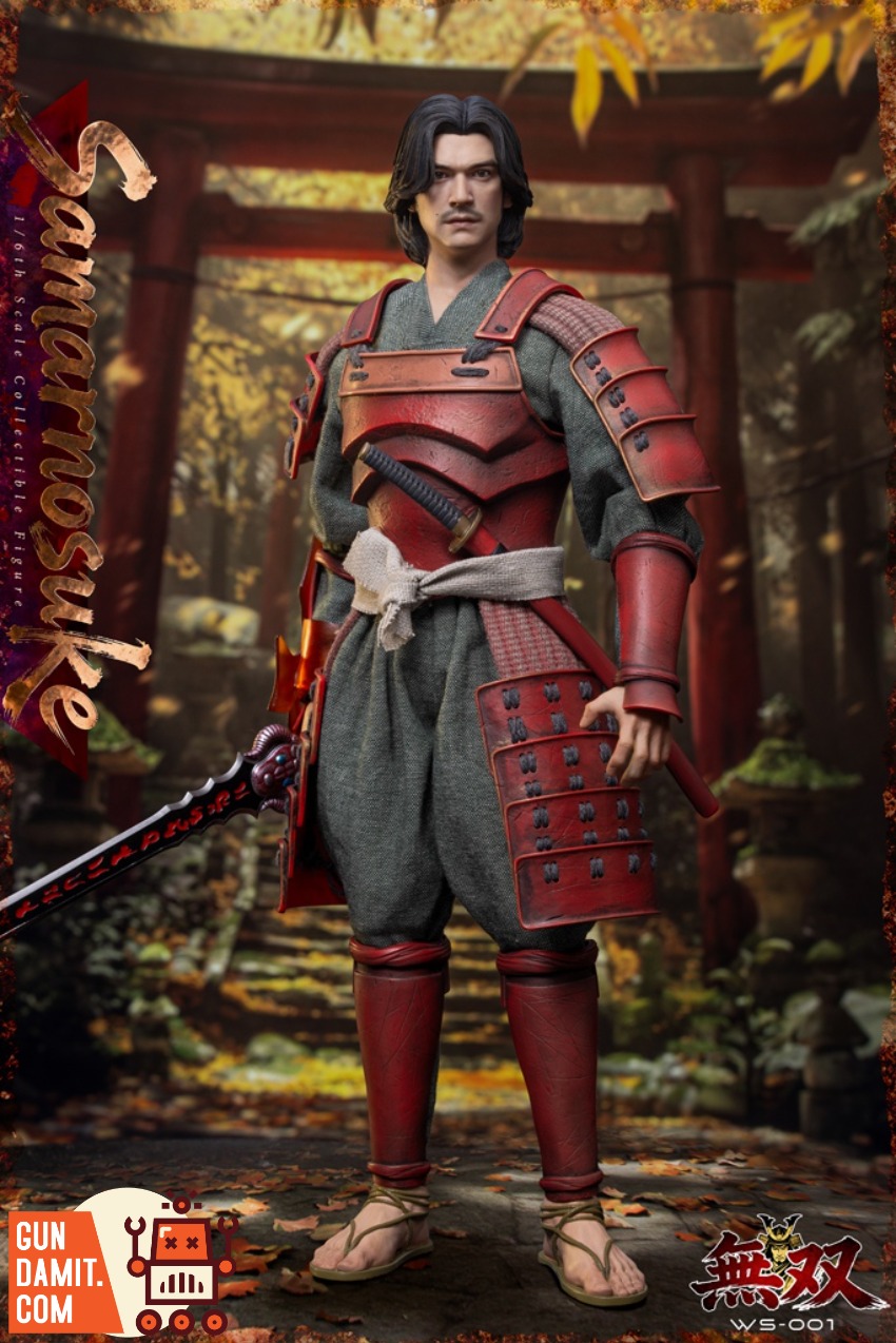 WSMX-WS001 Samanosuke - close-up detail Wushuang Model Soul Warrior Samanosuke - close-up detail