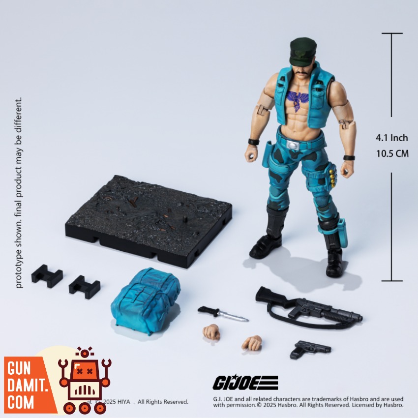 HIYA-EMG0300 Hirokazu Marine - front view Hiya Toys EMG0300 G.I. Joe Hirokazu Marine - front view