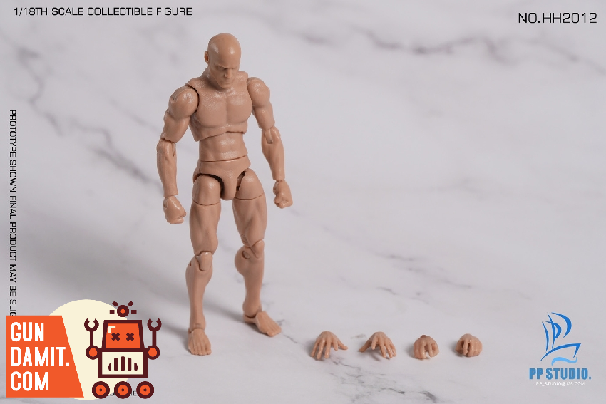HH2012 Humanoid Male Body - front view PP STUDIO Male Body Wheat - front view