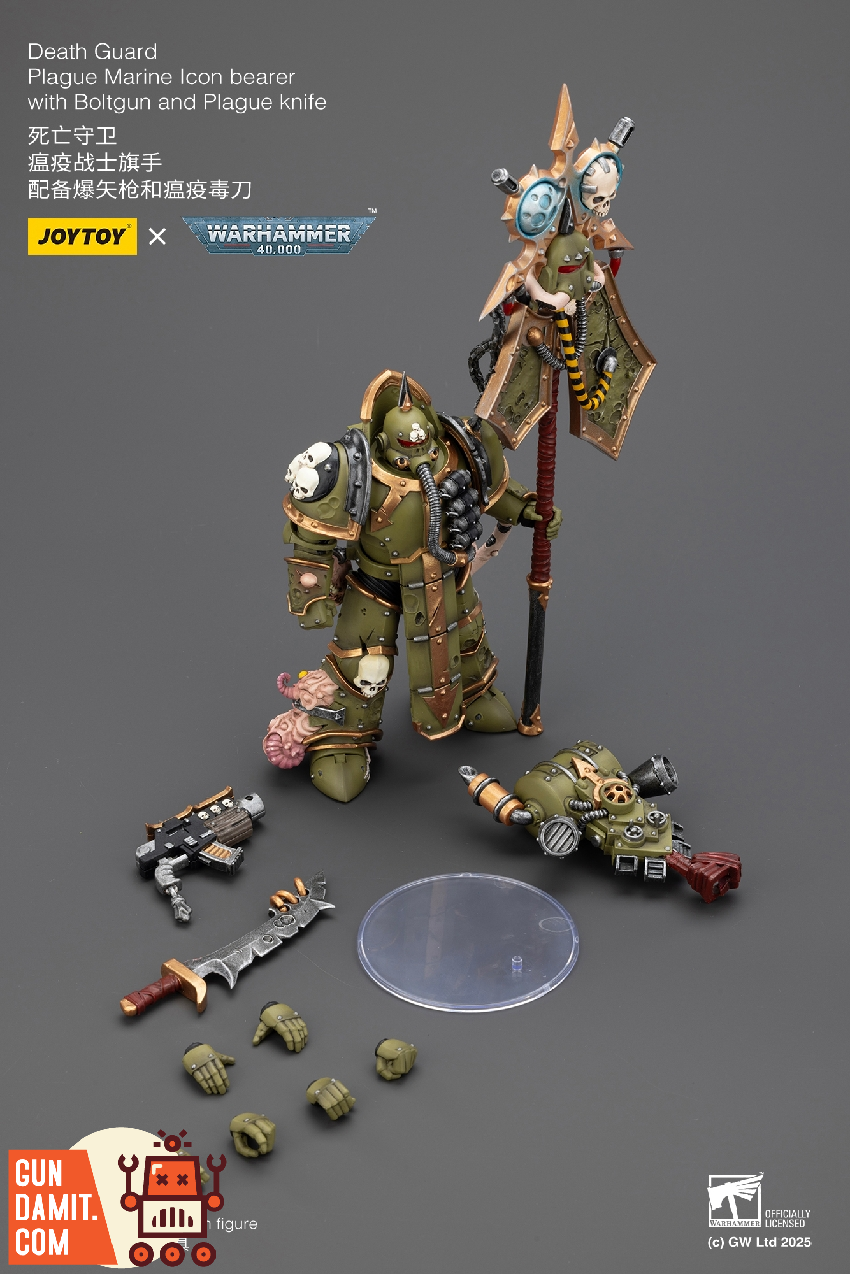 JT02915 Plague Marine Icon Bearer - view 20 JoyToy Death Guard Plague Marine - view 20