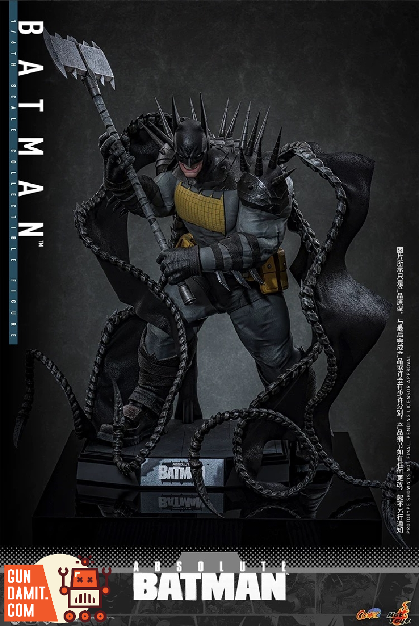 CMS030B Absolute Batman - close-up detail Hot Toys Absolute Batman Special - close-up detail