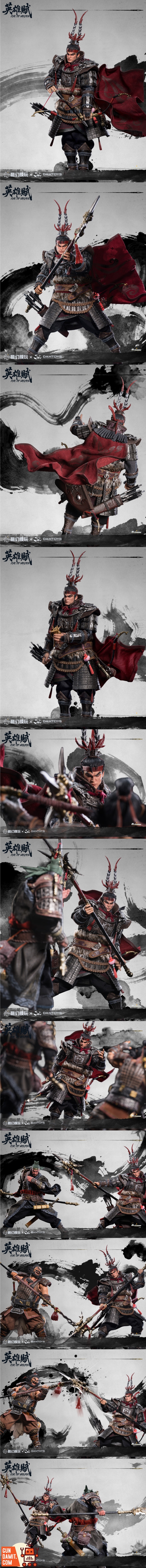 FTOH-01 Lu Bu Deluxe - back view DAMTOYS Odes of Heroes Lu Bu - back view