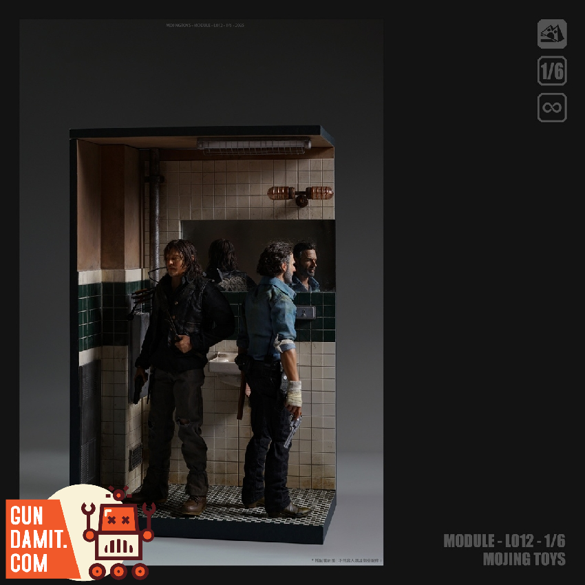 MJT-L012A Joker Bathroom Diorama - view 12 Mojing Toys L012A Joker Bathroom Diorama - view 12